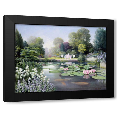 Flowering time Black Modern Wood Framed Art Print by Motz, Peter