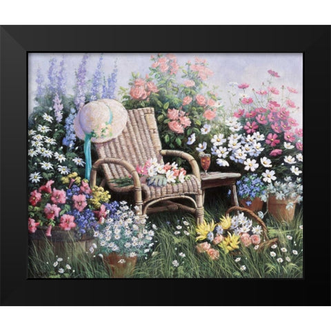 Dreams of Spring Black Modern Wood Framed Art Print by Motz, Peter