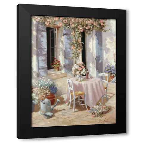 Open invitation Black Modern Wood Framed Art Print by Motz, Peter