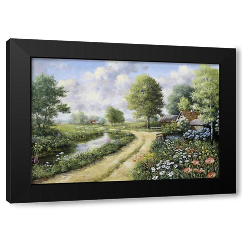 Almost home Black Modern Wood Framed Art Print by Motz, Peter