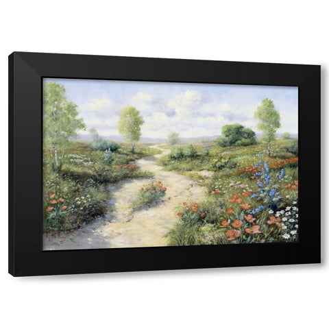 Road toâ€¦ Black Modern Wood Framed Art Print by Motz, Peter