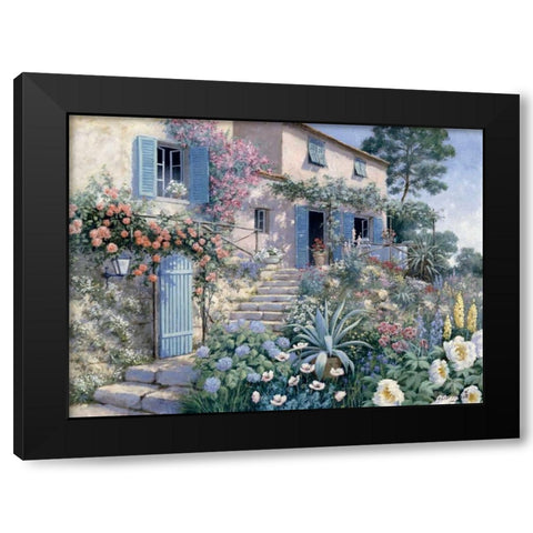 Stairs toâ€¦ Black Modern Wood Framed Art Print by Motz, Peter