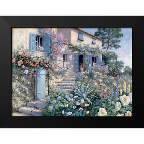 Stairs toâ€¦ Black Modern Wood Framed Art Print by Motz, Peter