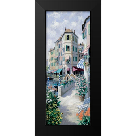 Venice Black Modern Wood Framed Art Print by Motz, Peter