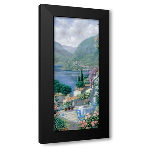 Lago Maggiore Black Modern Wood Framed Art Print by Motz, Peter