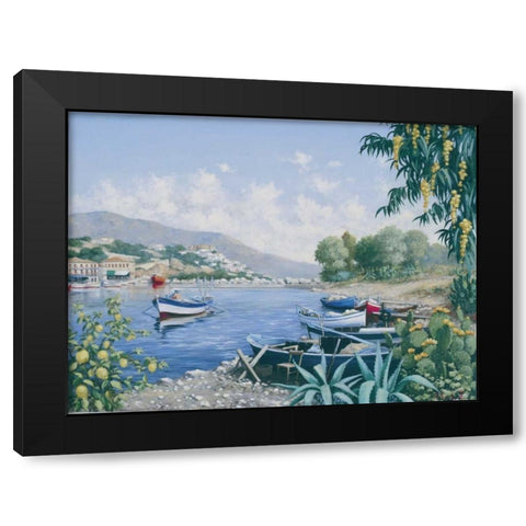 Enjoyable moment Black Modern Wood Framed Art Print by Motz, Peter