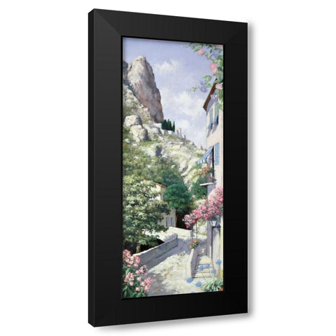 Malcesine Black Modern Wood Framed Art Print with Double Matting by Motz, Peter