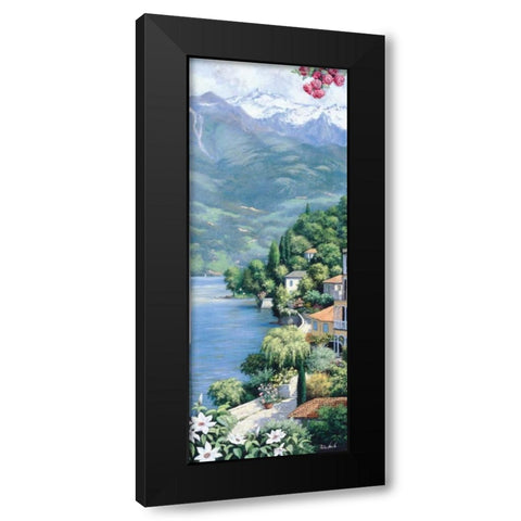 Lago di Como Black Modern Wood Framed Art Print by Motz, Peter