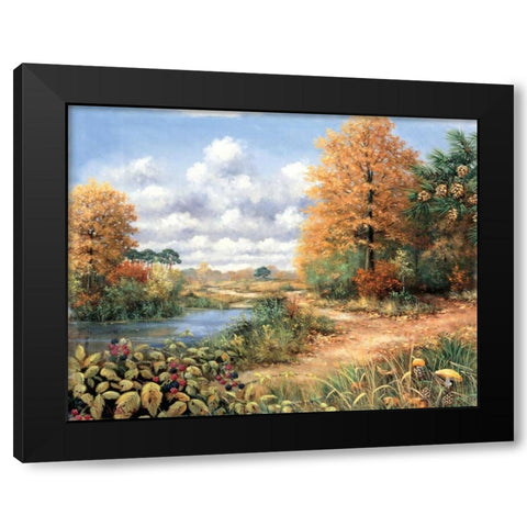 Autumn time Black Modern Wood Framed Art Print by Motz, Peter