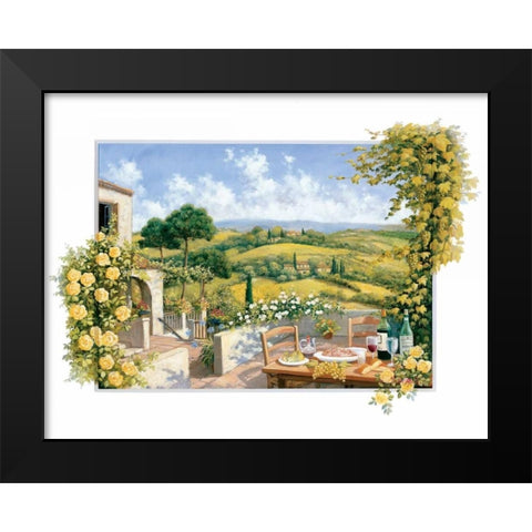 Toscane Black Modern Wood Framed Art Print by Motz, Peter