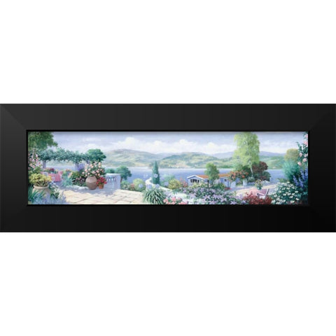 Panorama I Black Modern Wood Framed Art Print by Motz, Peter