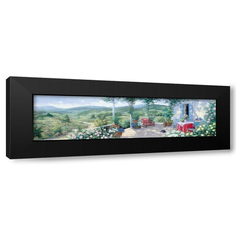 Panorama II Black Modern Wood Framed Art Print with Double Matting by Motz, Peter