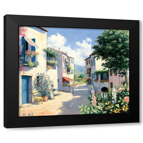 Lazy afternoon Black Modern Wood Framed Art Print by Motz, Peter