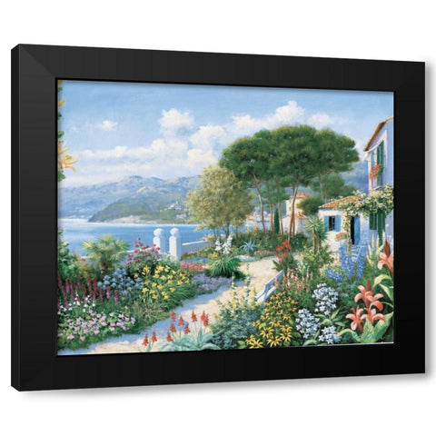 Hidden paradise Black Modern Wood Framed Art Print by Motz, Peter