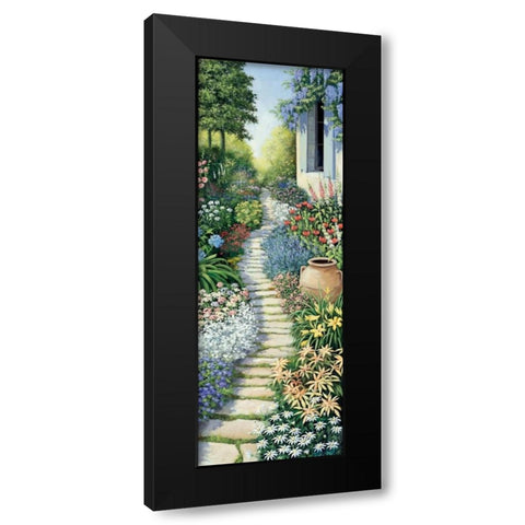 Flowers in fulfilment Black Modern Wood Framed Art Print by Motz, Peter