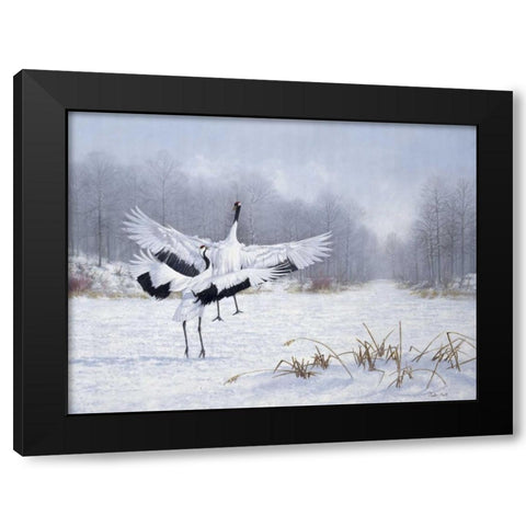 We are the ones Black Modern Wood Framed Art Print with Double Matting by Motz, Peter