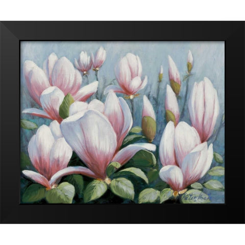 Beauty of silence Black Modern Wood Framed Art Print by Motz, Peter