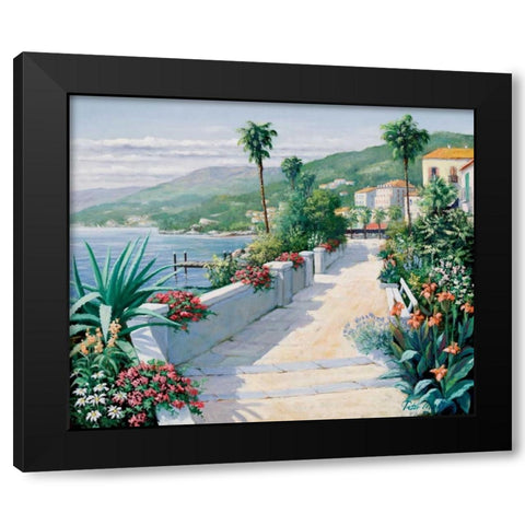 Costa del Pietro I Black Modern Wood Framed Art Print by Motz, Peter