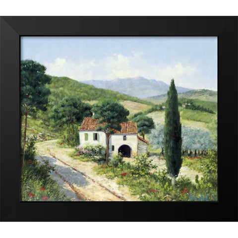 Italy I Black Modern Wood Framed Art Print by Motz, Peter