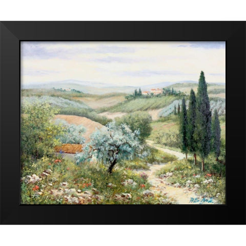 Italy II Black Modern Wood Framed Art Print by Motz, Peter