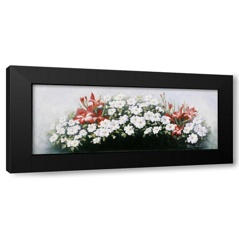 Flowers bouqet Black Modern Wood Framed Art Print with Double Matting by Motz, Peter