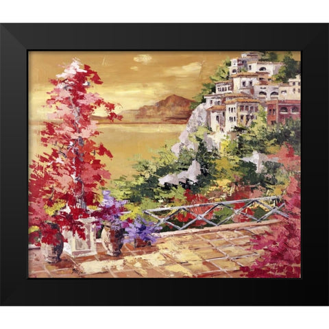 Colori caldi sul golfo Black Modern Wood Framed Art Print by di Viccaro, Roberto