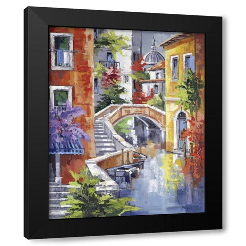 Travollare Black Modern Wood Framed Art Print by di Viccaro, Roberto