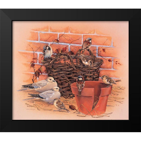 Peace Black Modern Wood Framed Art Print by Weenink, Ruud