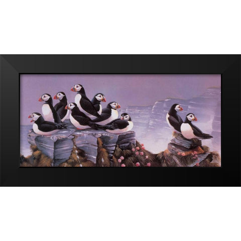 All together now II Black Modern Wood Framed Art Print by Weenink, Ruud