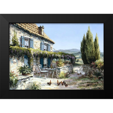 French country Black Modern Wood Framed Art Print by Withaar, Reint
