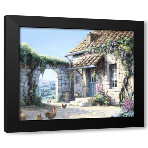 Innercourt Black Modern Wood Framed Art Print with Double Matting by Withaar, Reint