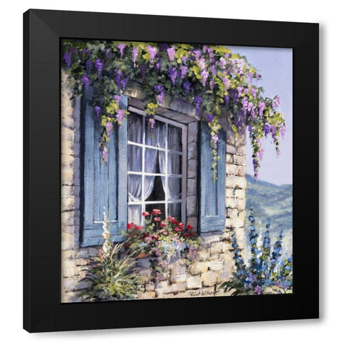 Window I Black Modern Wood Framed Art Print with Double Matting by Withaar, Reint