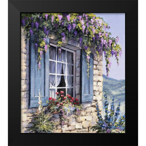 Window I Black Modern Wood Framed Art Print by Withaar, Reint