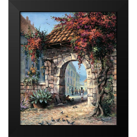 Clochard Black Modern Wood Framed Art Print by Withaar, Reint