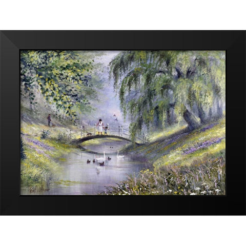 Surrounded by nature Black Modern Wood Framed Art Print by Withaar, Reint
