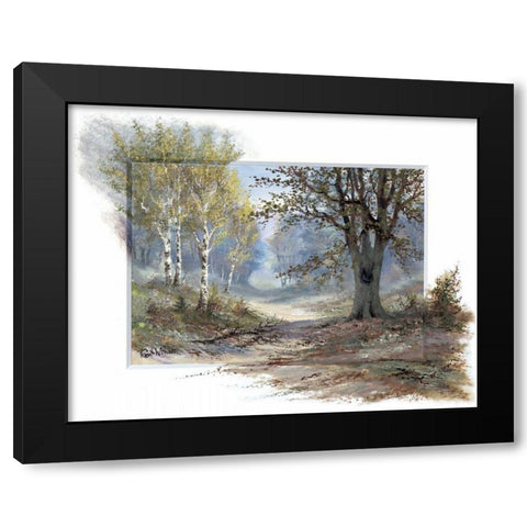 Forest creation Black Modern Wood Framed Art Print with Double Matting by Withaar, Reint