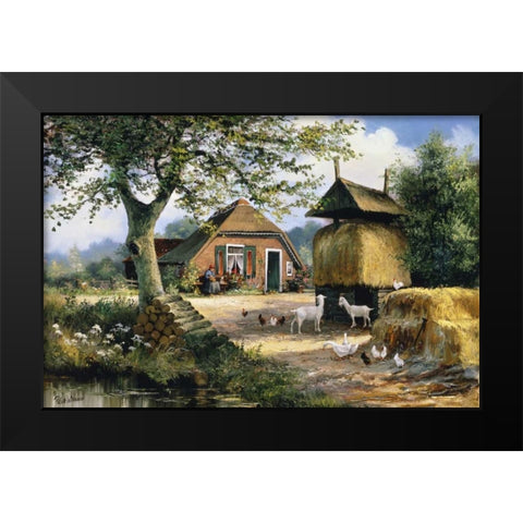 Classic tense Black Modern Wood Framed Art Print by Withaar, Reint