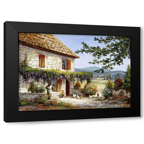 House of rest II Black Modern Wood Framed Art Print by Withaar, Reint