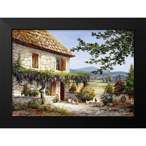 House of rest II Black Modern Wood Framed Art Print by Withaar, Reint
