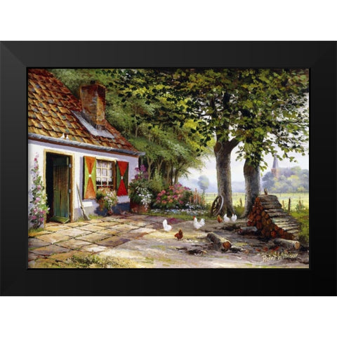 Farmhouse II Black Modern Wood Framed Art Print by Withaar, Reint
