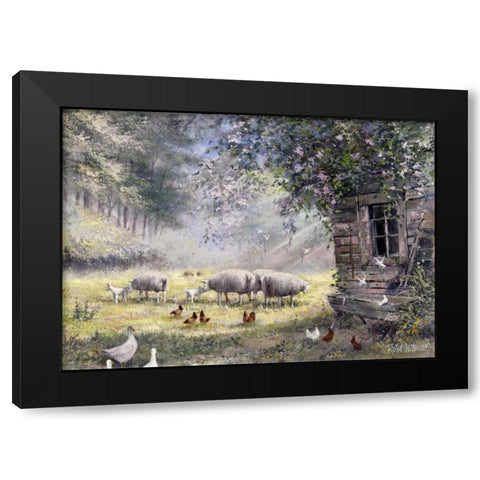 Tradionally II Black Modern Wood Framed Art Print by Withaar, Reint