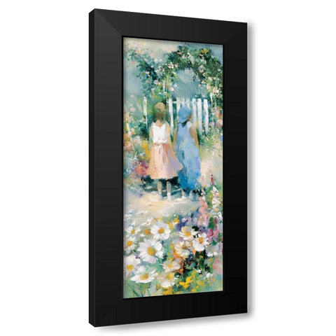 Best buddies Black Modern Wood Framed Art Print with Double Matting by Camel, Stefanie