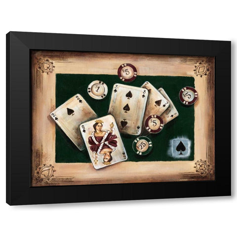 Casino I Black Modern Wood Framed Art Print by Fields, Wendy