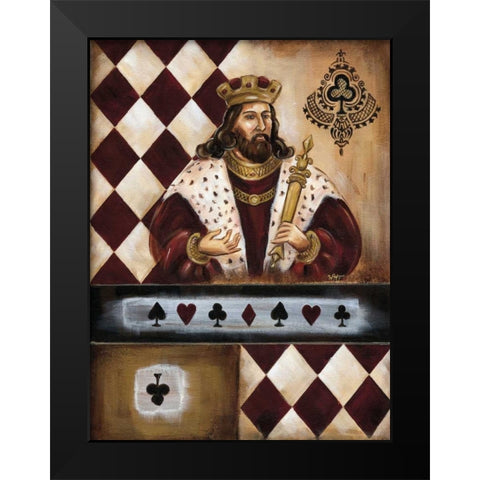 Casino V Black Modern Wood Framed Art Print by Fields, Wendy