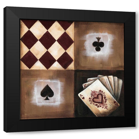 Flush Black Modern Wood Framed Art Print by Fields, Wendy