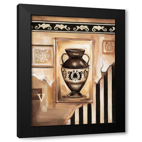 Vase II Black Modern Wood Framed Art Print by Fields, Wendy