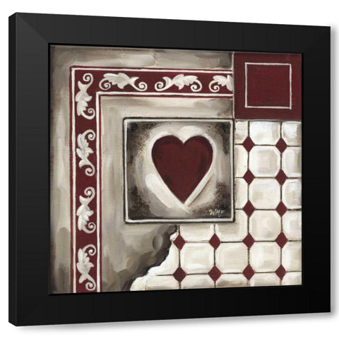 Cards IV Black Modern Wood Framed Art Print with Double Matting by Fields, Wendy