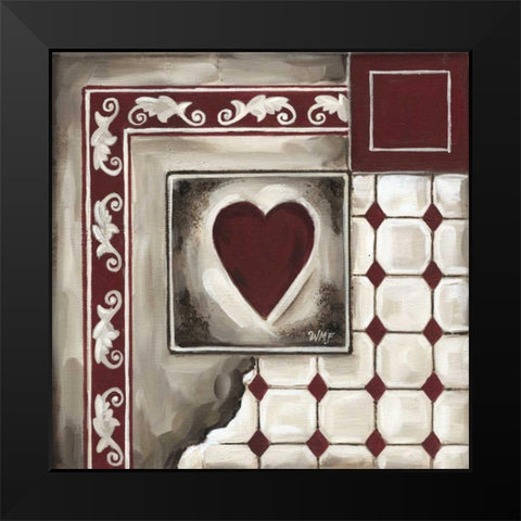 Cards IV Black Modern Wood Framed Art Print by Fields, Wendy