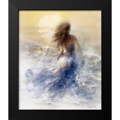 Summer Black Modern Wood Framed Art Print by Haenraets, Willem