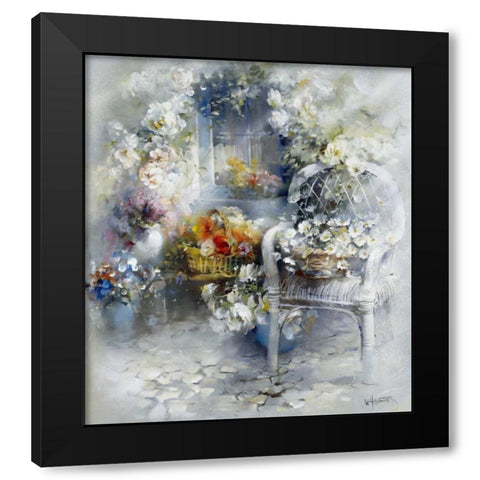 Magic Moment Black Modern Wood Framed Art Print with Double Matting by Haenraets, Willem
